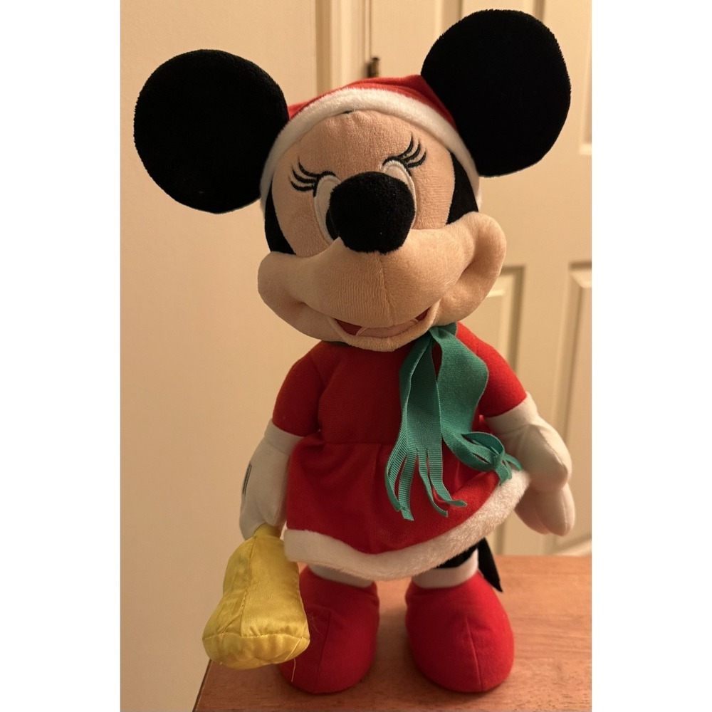 Disney Animated Christmas MINNIE MOUSE Dances & Sings Deck The‎ Halls EUC